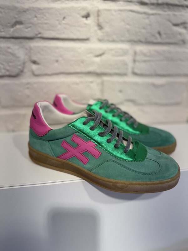 Basket Calie vert et rose A032 Another trend