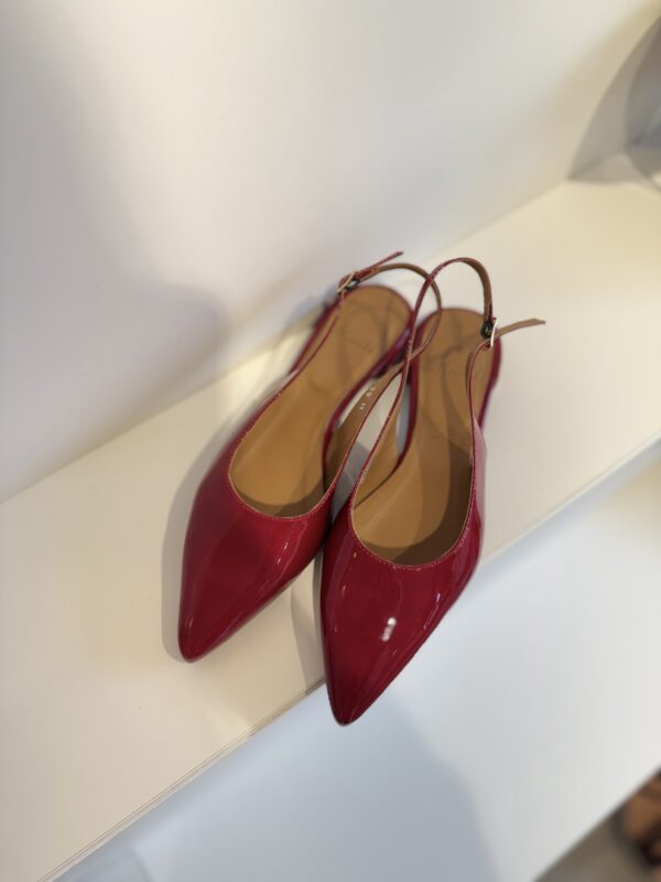 Slingback Heoli vernis rouge Aliwell