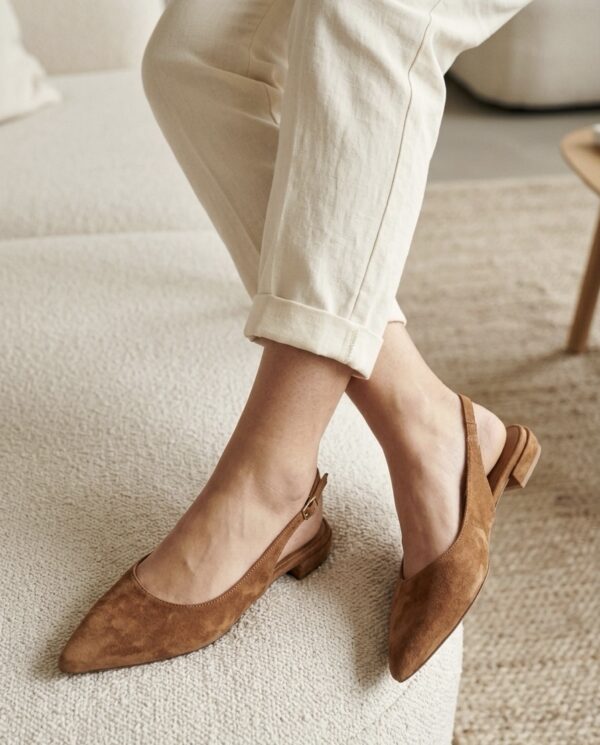 Slingback Heoli camel Aliwell