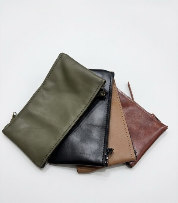 Pochette double zip Léa