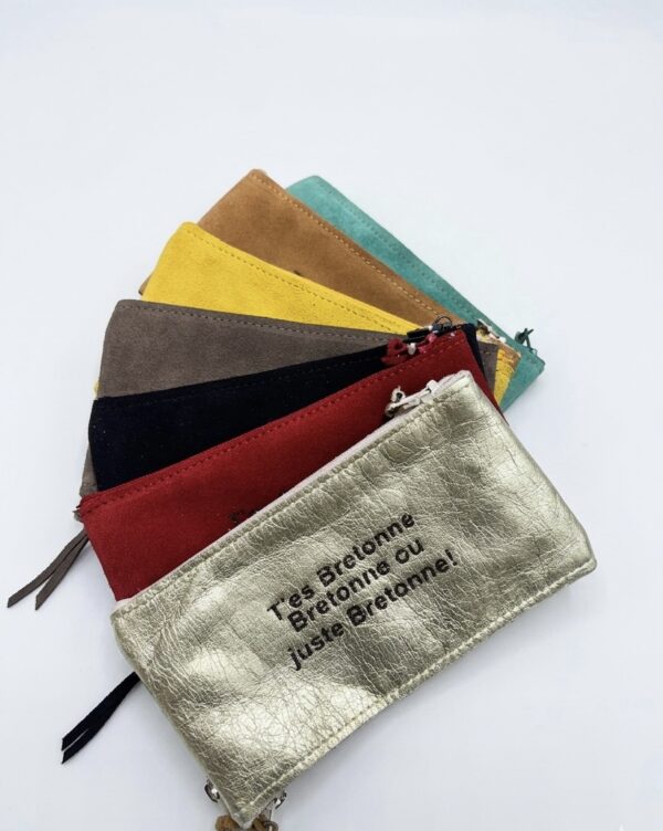 Pochette double zip Léa (t’es bretonne bretonne ou juste bretonne !)