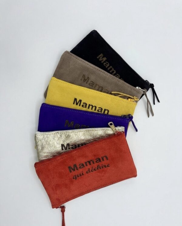 Pochette double zip Léa (Maman qui déchire)